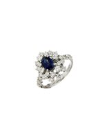 Ringe Damiani Dame Mimosa in Weißgold Zaffiro 1.20 Ct 81077403 - 81077403